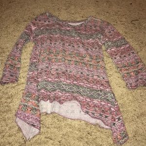 mid sleeve multicolored shirt